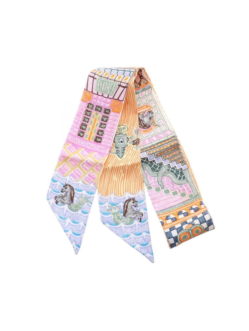Hermes Scarf Twilly Super Silk Quest
